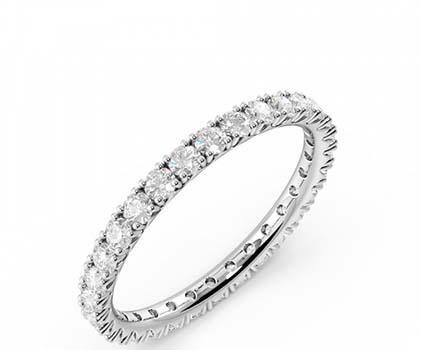 Modern Eternity Rings Setting