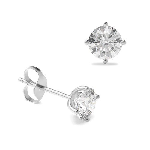 WHITE GOLD DIAMOND STUD EARRINGS